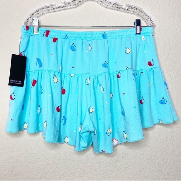 Free Press Pear Print Pajama Skort NWT - Picture 5 of 6